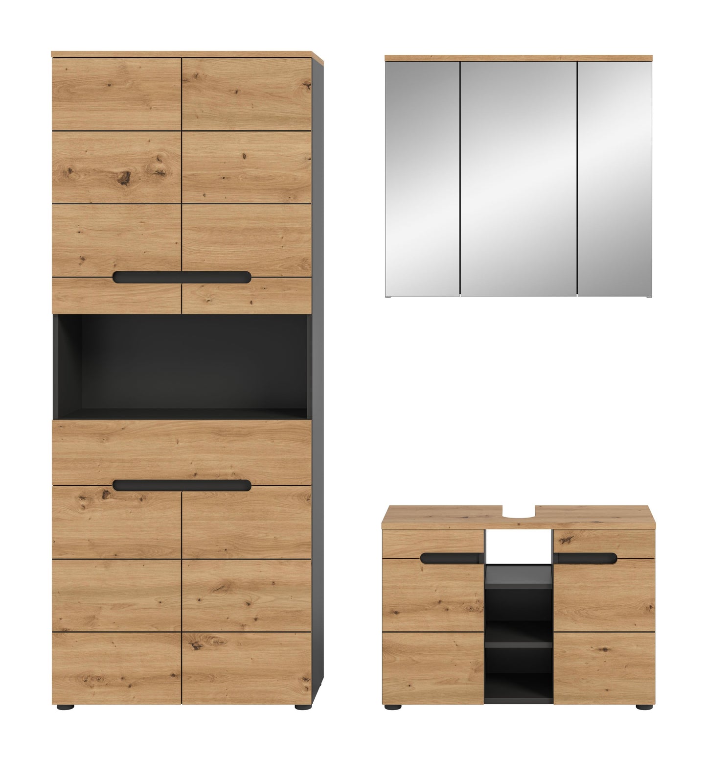 Ensemble de meubles de salle de bain 3 pièces Canu