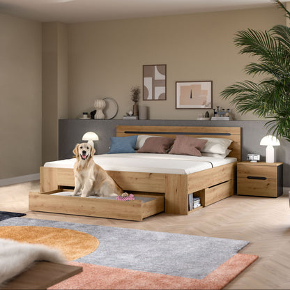Bedroom Set Sova – Bed 180x200 with Storage & 2 Nightstands