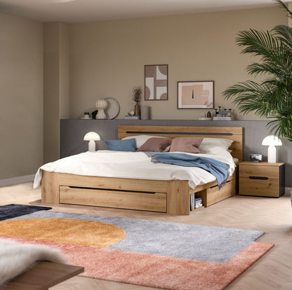Bedroom Set Sova – Bed 180x200 with Storage & 2 Nightstands