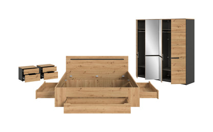 Bedroom Set Sova - Bed 180x200 Complete Set