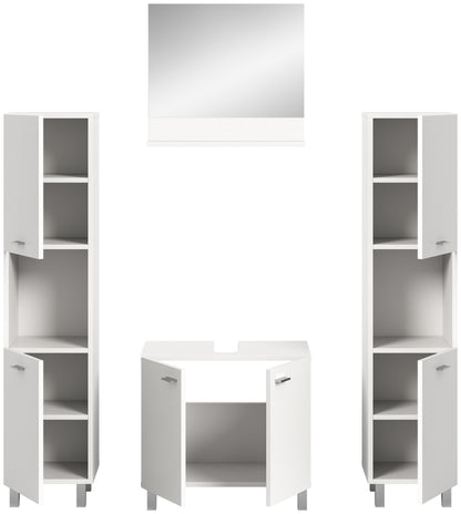 Homes & Jones Badezimmer Set 4tlg. Badmöbel hängend oder bodenstehend montierb.