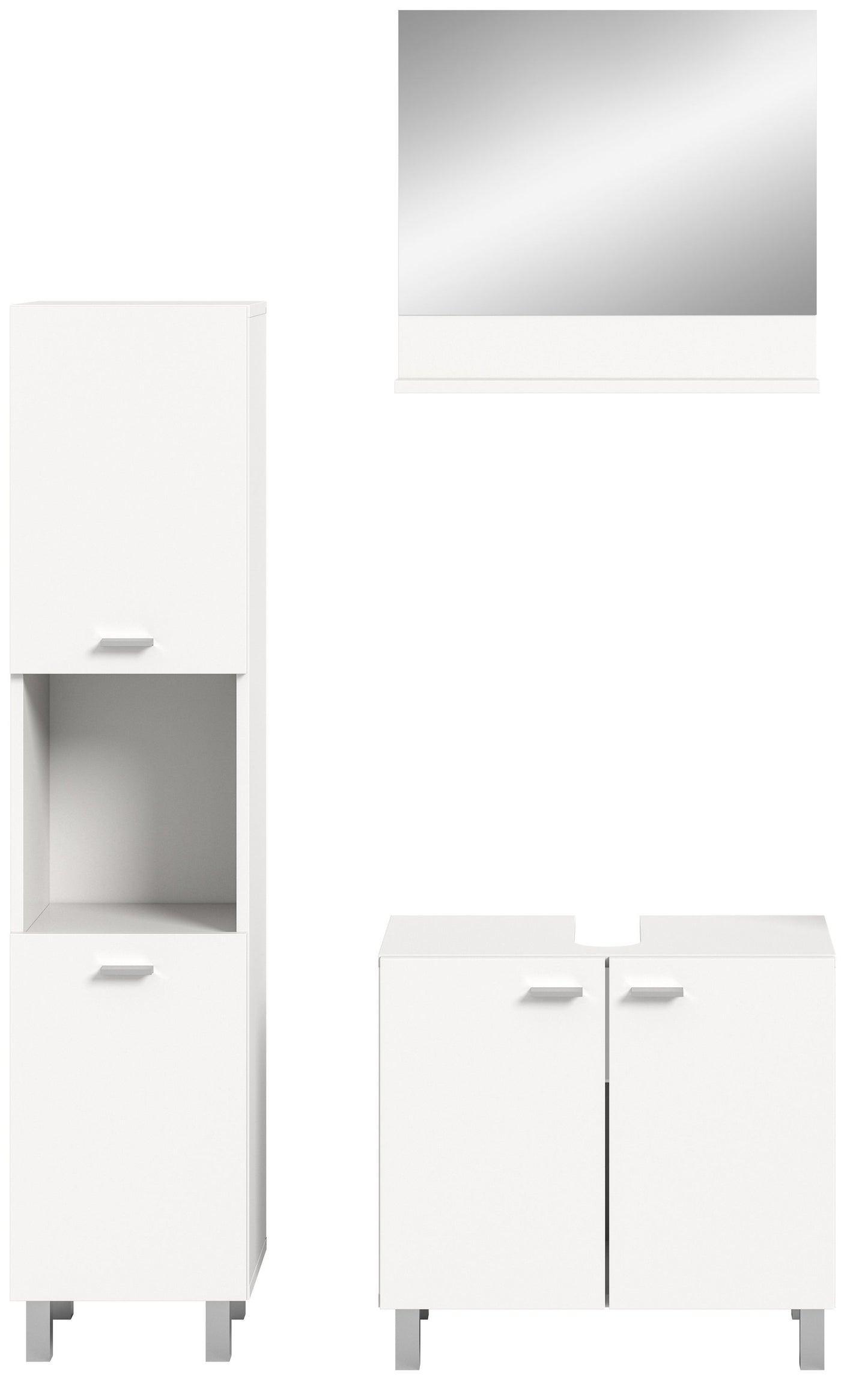 Ensemble de meubles de salle de bain Boston 3 pièces 102 x 186 x 33 cm