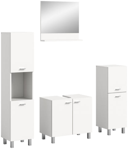 Homes & Jones Badezimmer Set 4tlg. Badmöbel hängend oder bodenstehend montierb.