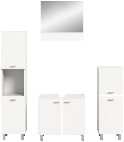 Homes & Jones Badezimmer Set 4tlg. Badmöbel hängend oder bodenstehend montierb.