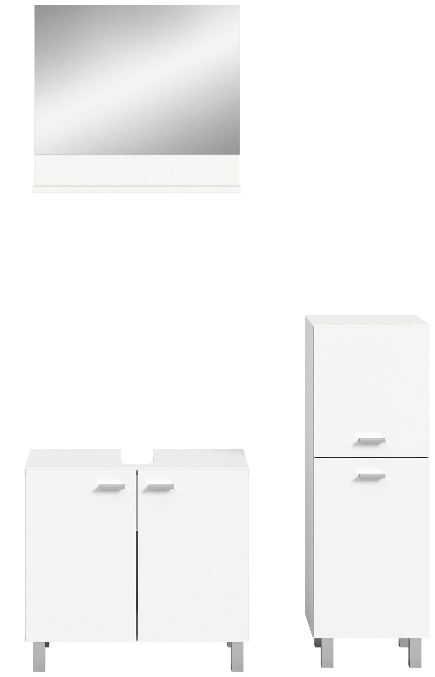 Homes & Jones Badezimmer Set 3tlg. Badmöbel hängend oder bodenstehend montierb.