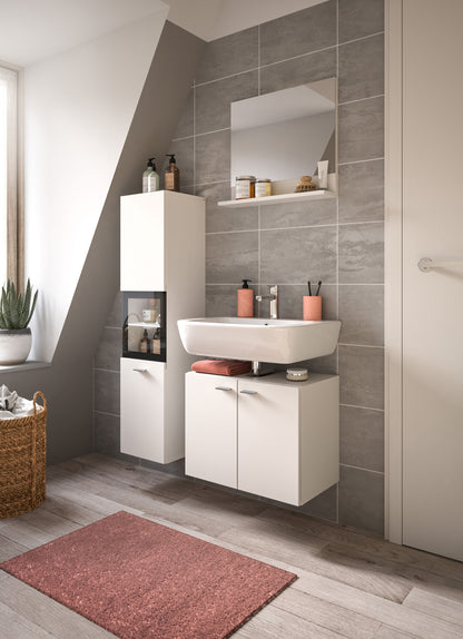 Homes & Jones Badezimmer Set 3tlg. Badmöbel hängend oder bodenstehend montierb.