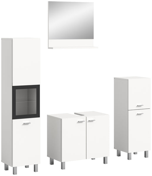 Boston 4tlg. Badmöbel Set  bodenstehend hängend montierbar ca.137x186x33 cm
