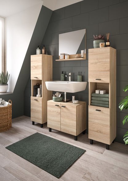 Homes & Jones Badezimmer Set 4tlg. Badmöbel hängend oder bodenstehend montierb.