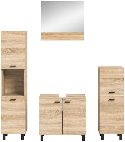 Homes & Jones Badezimmer Set 4tlg. Badmöbel hängend oder bodenstehend montierb.