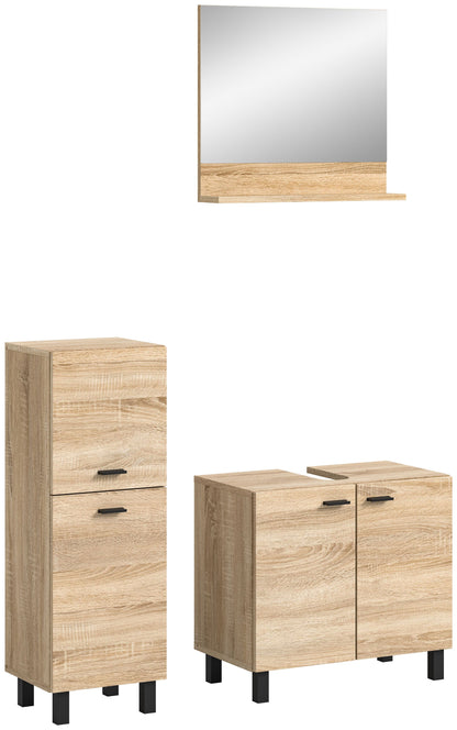 Homes & Jones Badezimmer Set 3tlg. Badmöbel hängend oder bodenstehend montierb.
