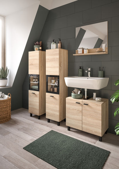 Ensemble de meubles de salle de bain Boston 4 pièces 37 x 186 x 33 cm
