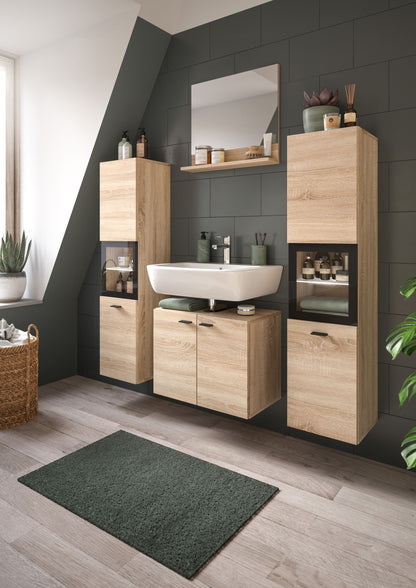 Homes & Jones Badezimmer Set 4tlg. Badmöbel hängend oder bodenstehend montierb.