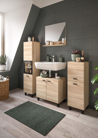 Homes & Jones Badezimmer Set 4tlg. Badmöbel hängend oder bodenstehend montierb.