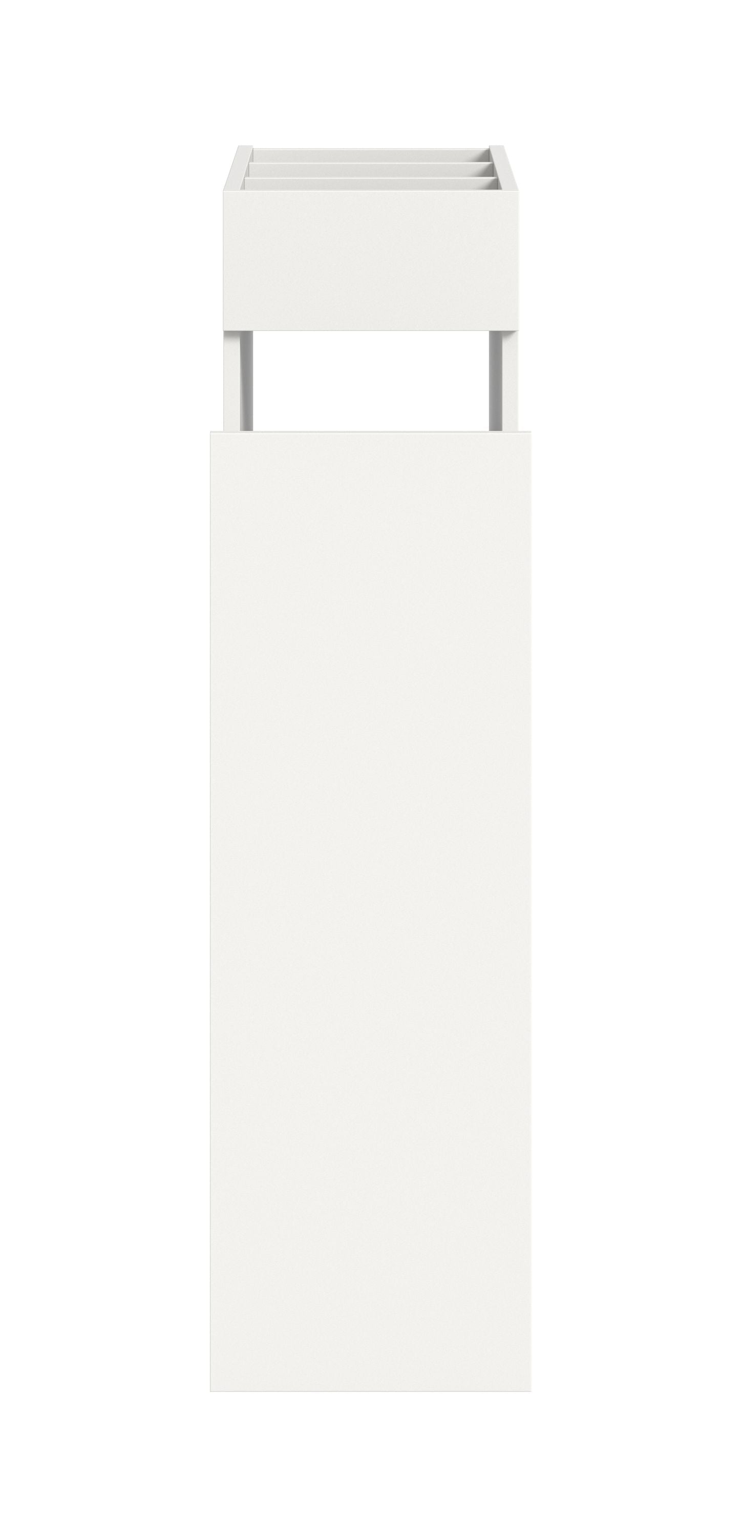 Homes & Jones Waschmaschinenschrank mit Ablage, schmaler weißer Schrank