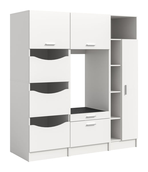 Waschmaschinenumbau Set Free 166x195x68 cm  – 3-teilig