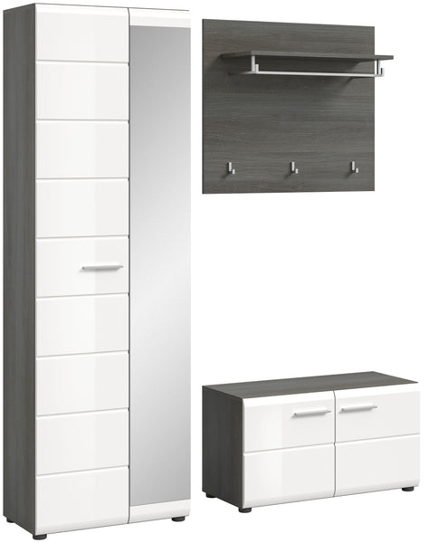 Garderobenkombination Salsa (B/H/T: 155x192x37 cm)