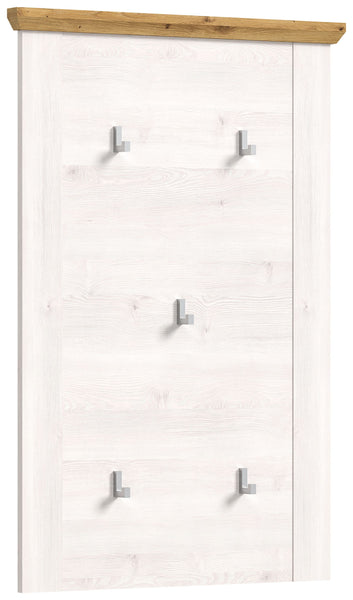 Garderobe Verona Garderobenpaneel in Sibiu Lärche Nb., Absetzung in Artisan Eiche Nb., ca. 68x103x4 cm