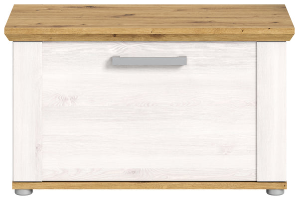Garderobe Verona Sitzbank in Sibiu Lärche Nb. Absetzung in Artisan Eiche Nb., ca.80x47x39cm