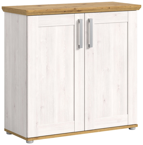 Garderobe Verona Flurkommode in Sibiu Lärche Nb. Absetzung in Artisan Eiche Nb., ca. 95x92x39 cm