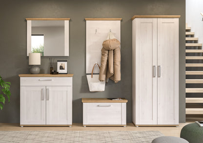 Homes & Jones Garderobe 5tlg. Set Garderobenkombination im Landhausstil