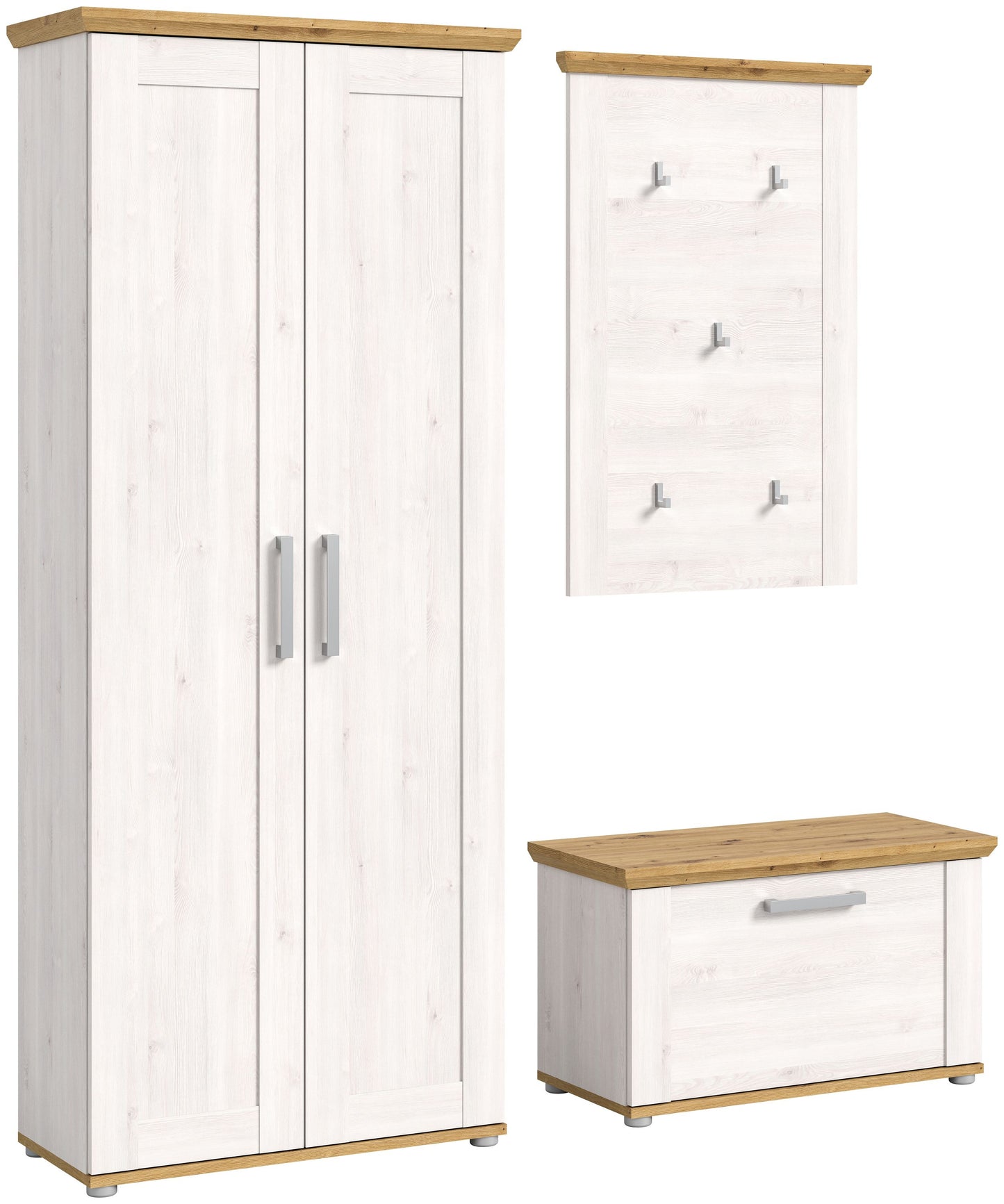 Ensemble de meubles d'entrée Verona 3 pcs. 194 x 37 x 171 cm