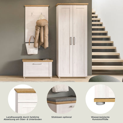 Ensemble de meubles d'entrée Verona 3 pcs. 194 x 37 x 171 cm
