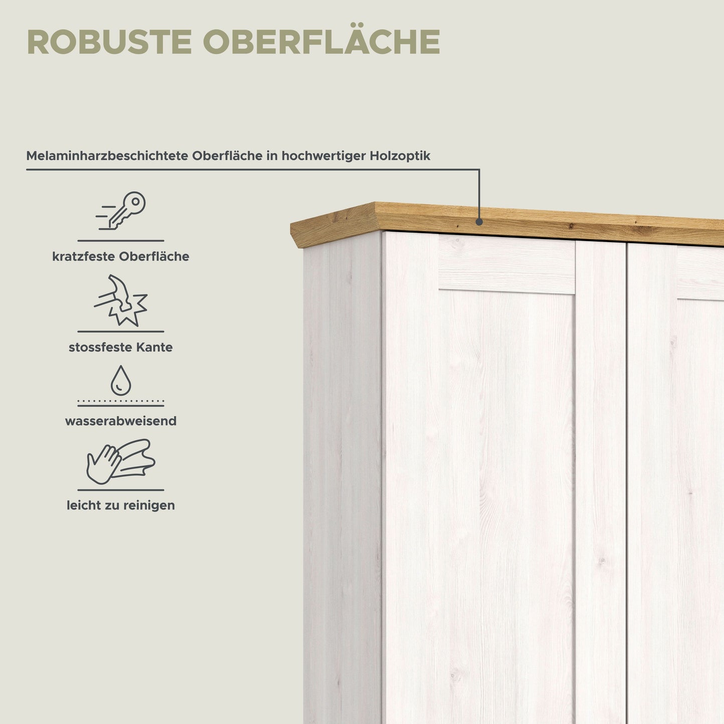 Ensemble de meubles d'entrée Verona 3 pcs. 194 x 37 x 171 cm