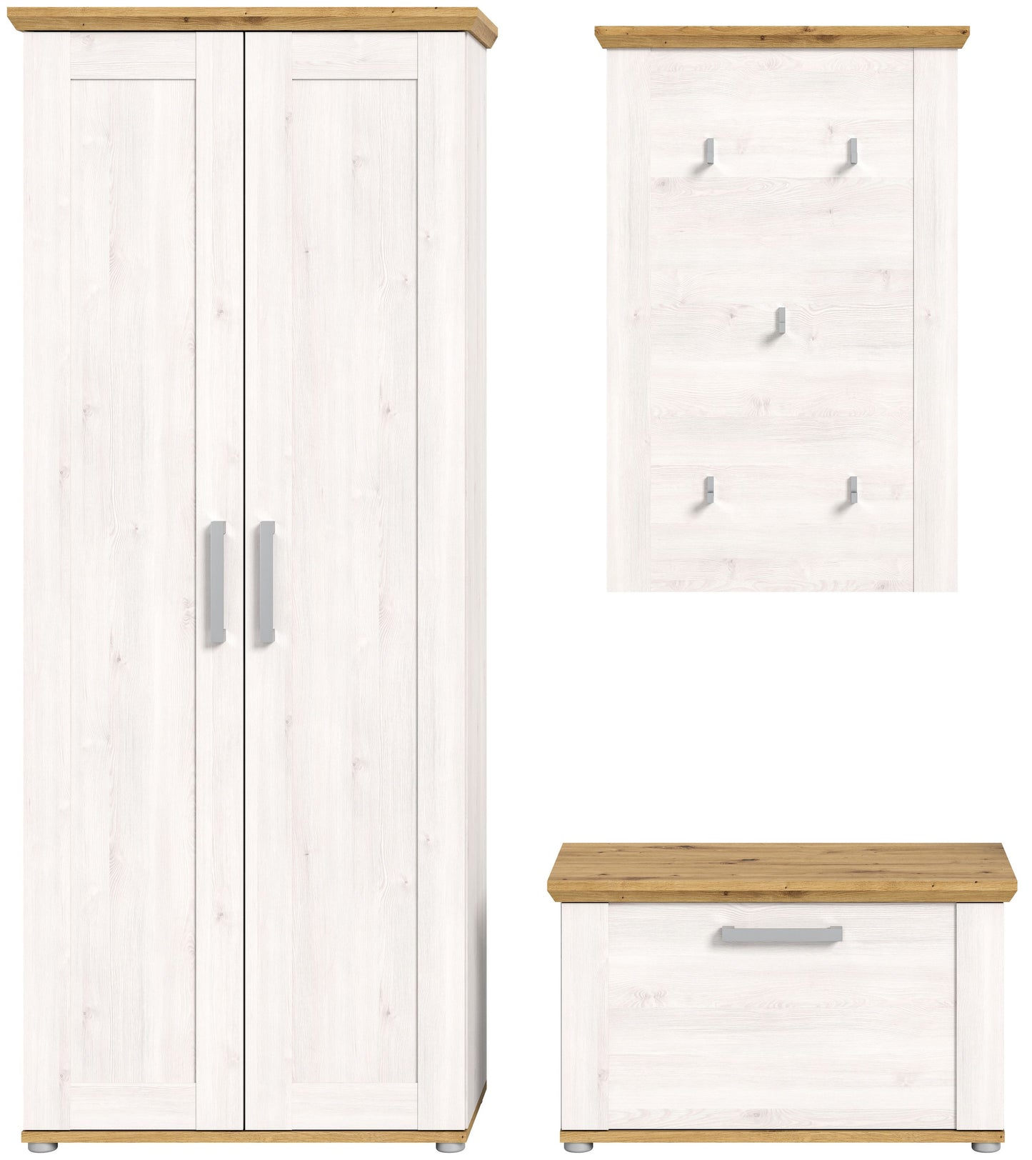 Ensemble de meubles d'entrée Verona 3 pcs. 194 x 37 x 171 cm