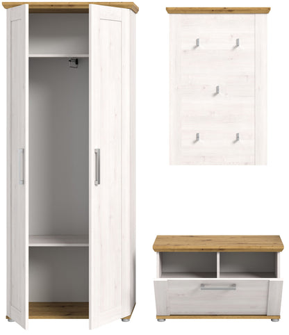 Ensemble de meubles d'entrée Verona 3 pcs. 194 x 37 x 171 cm