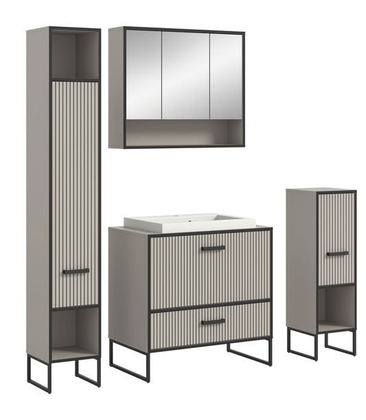 Ensemble de salle de bain Bagno 4 pièces 170 x 192 x 48 cm