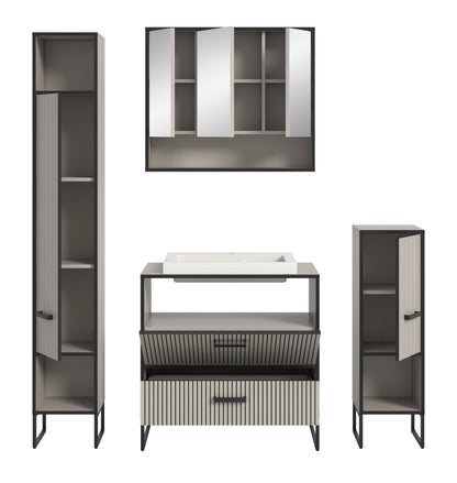 Ensemble de salle de bain Bagno 4 pièces 170 x 192 x 48 cm
