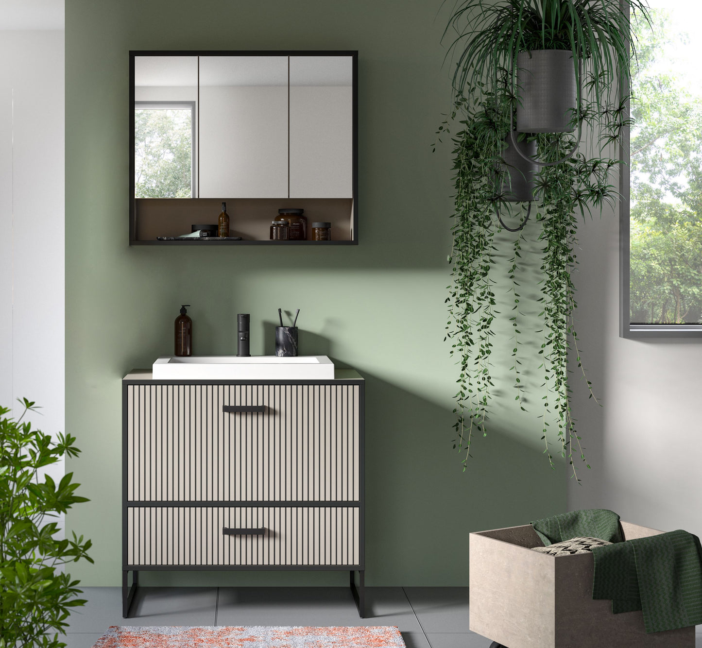 Ensemble de salle de bain Bagno 2 pièces 80 x 192 x 48 cm