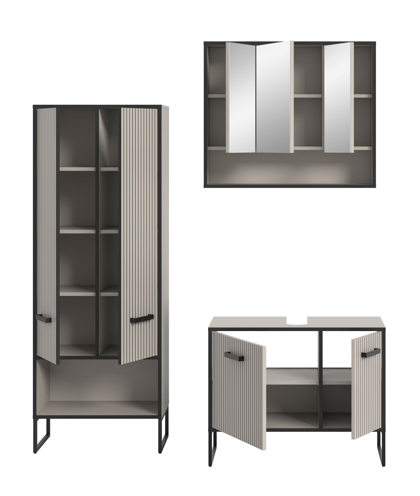 Ensemble salle de bain Bagno 3 pièces 154 x 192 x 36 cm