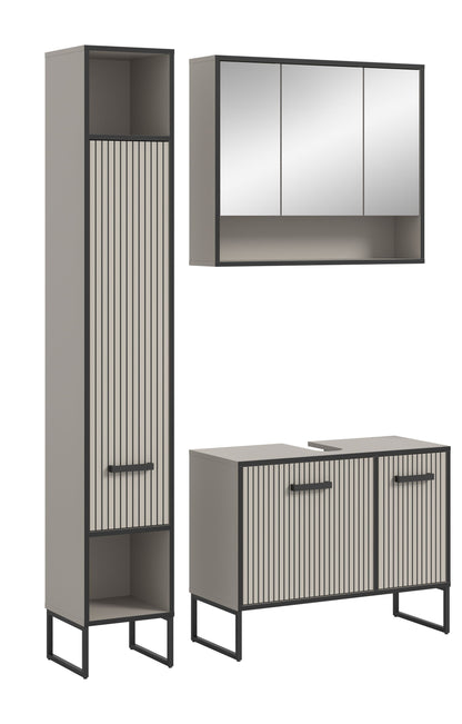 Ensemble de salle de bain Bagno 3 pièces 125 x 192 x 36 cm
