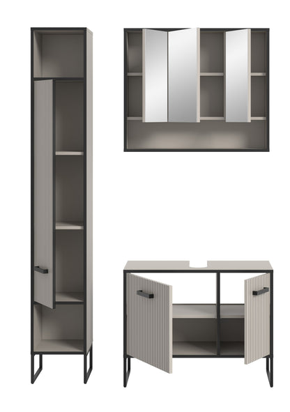 Ensemble de salle de bain Bagno 3 pièces 125 x 192 x 36 cm