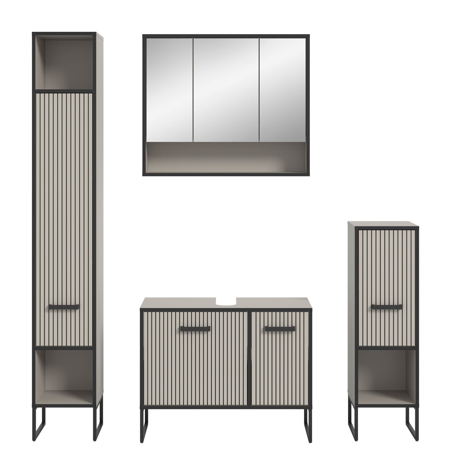 Ensemble de salle de bain Bagno 4 pièces 170 x 192 x 36 cm