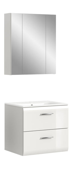 Badezimmerkombination Ice 60x185x46 cm  – 2 TLG.