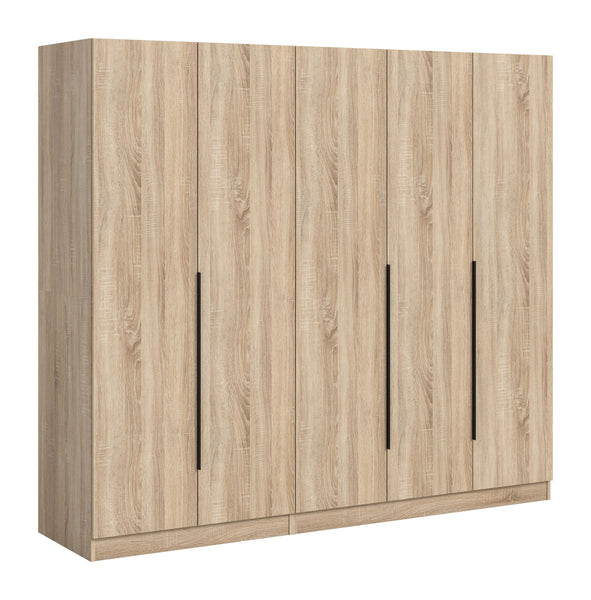 Kleiderschrankkombination Alvas 200x180x52 cm 5-Türig