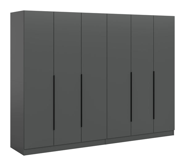 Kleiderschrankkombination Alvas 240x180x52 cm 6-Türig