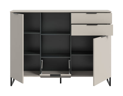 Homes & Jones Highboard 150 cm breit modern, Wohnzimmerschrank in Kaschmirfarben