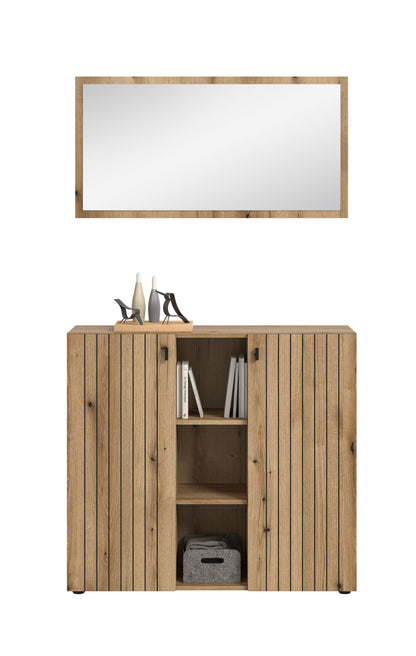 Homes & Jones Garderobe 2-tlg. Garderoben Set, Flurmöbel-Dielenmöbel