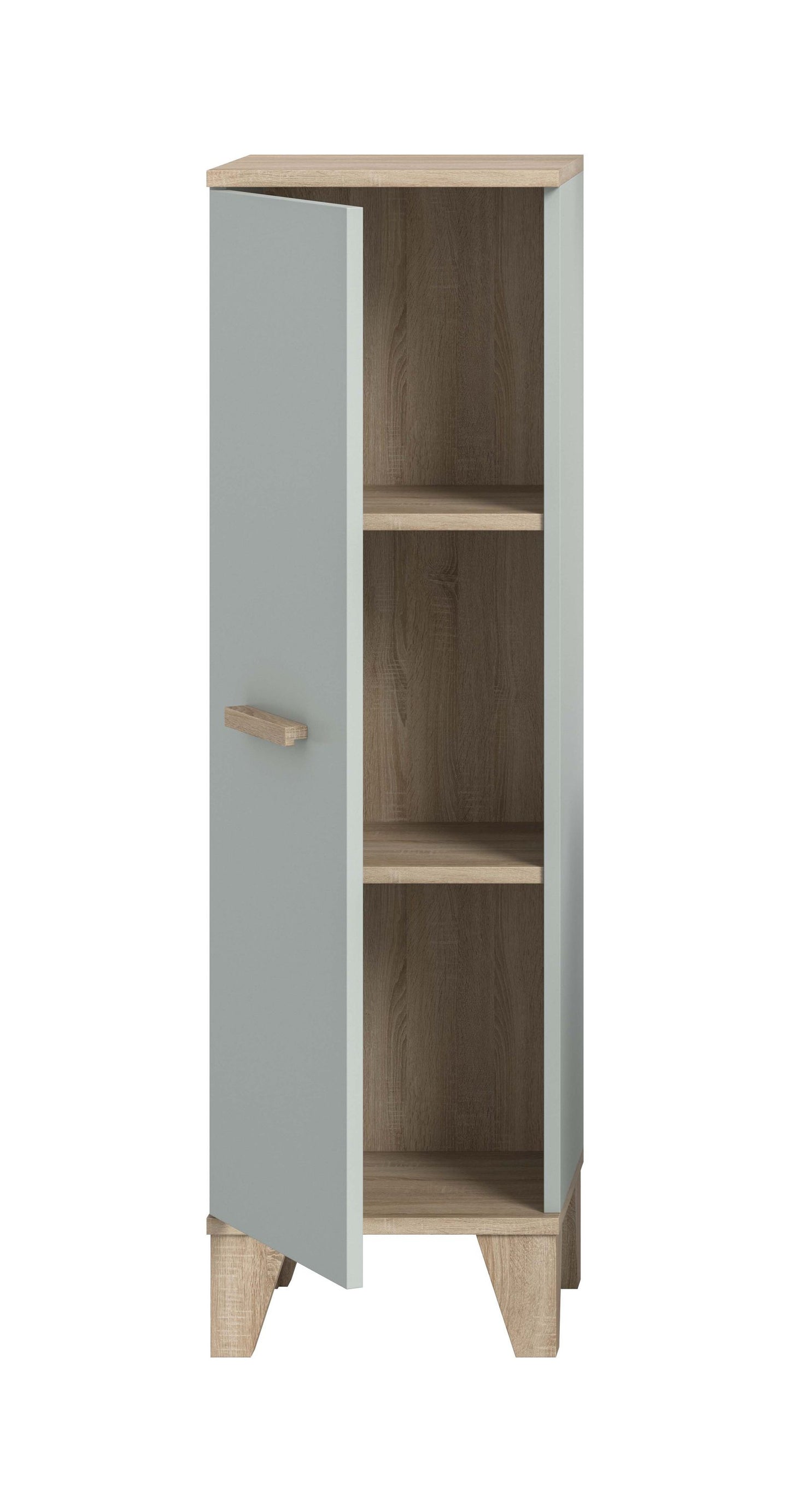 Meuble de salle de bain STAR (L/H/P : env. 34/116/31 cm) en vert clair/vert clair