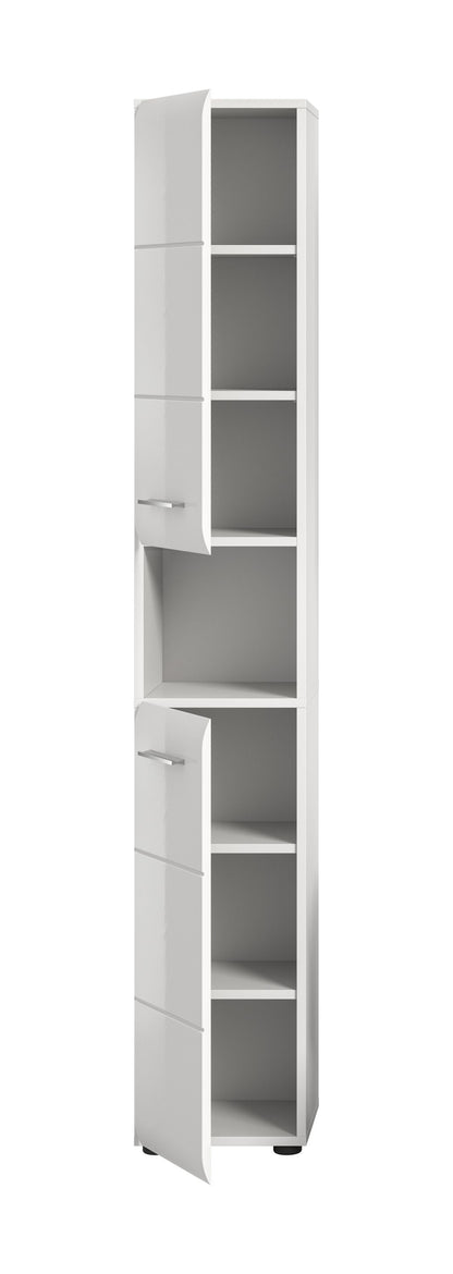 Homes & Jones Badhochschrank schmal 30 cm breit, Badschrank, Badmöbel
