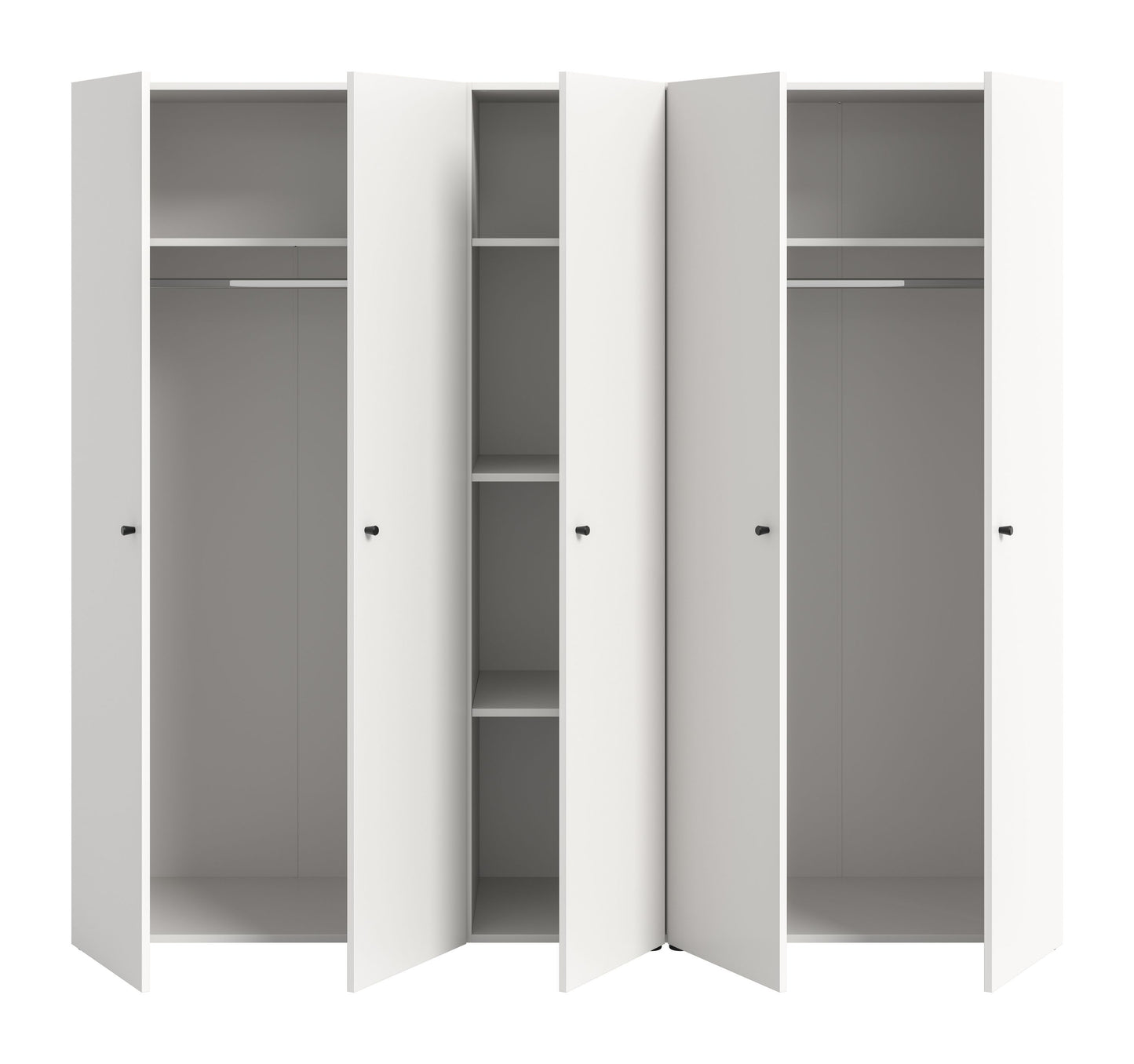 Combinaison d'armoires DARWIN (L/H/P : env. 200/176/51 cm) en anthracite/anthracite