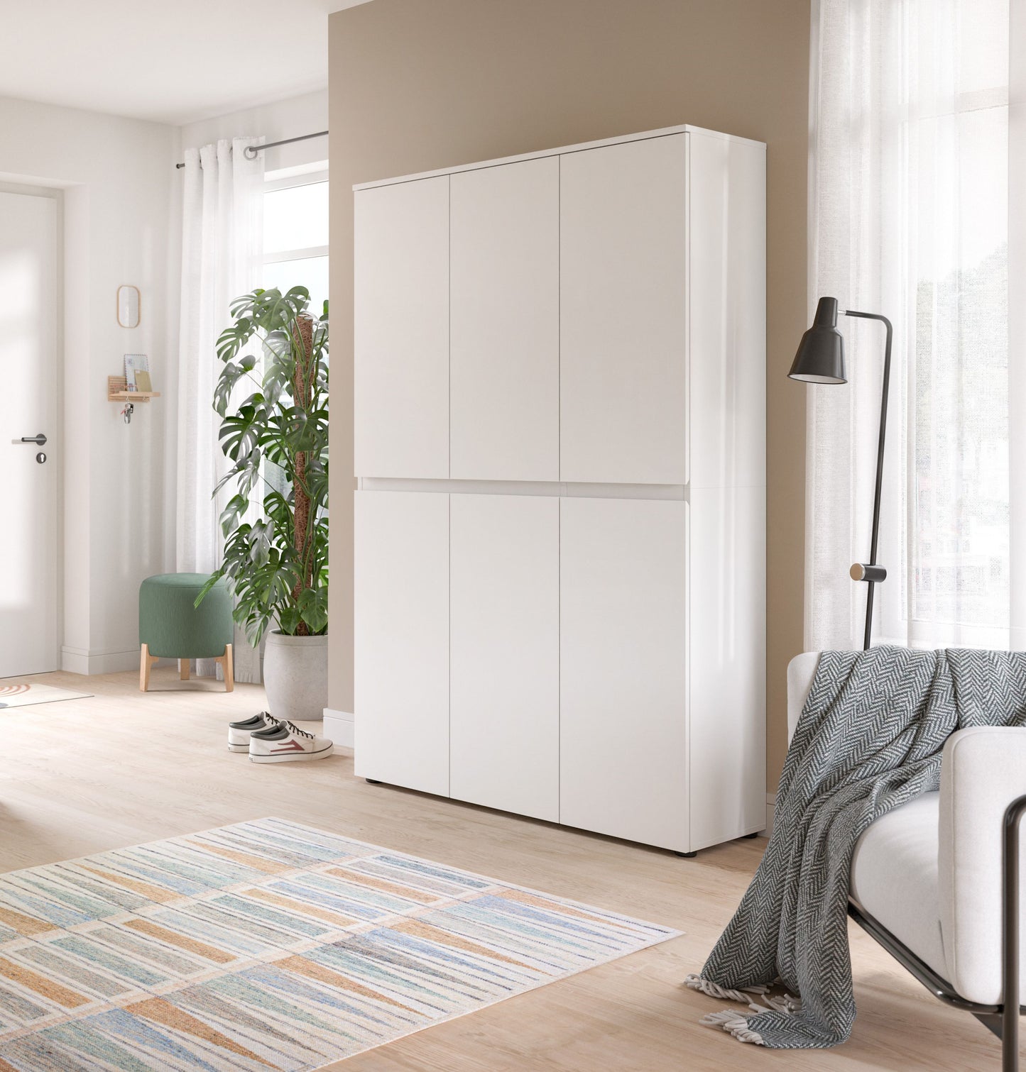 Homes & Jones Universalschrank 105 cm breit,  Mehrzweckschrank, Garderobe, Diele