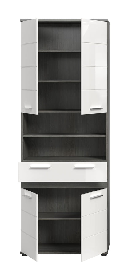 Blake Hochschrank (B/H/T: 70x191x31 cm) in Salbei und Artisan Eiche Nachbildung