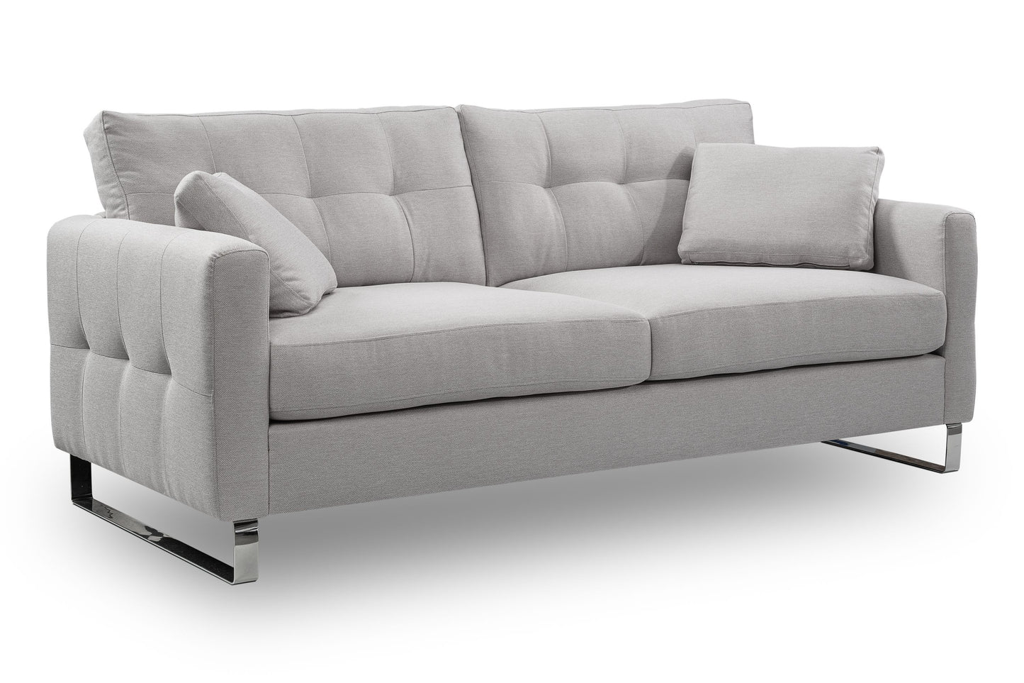 Homes & Jones Sofa 2,5-Sitzer, Modernes Sofa mit Stoffbezug in Flachgewebe