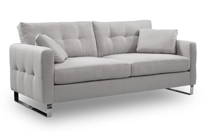 Homes & Jones Sofa 2,5-Sitzer, Modernes Sofa mit Stoffbezug in Flachgewebe