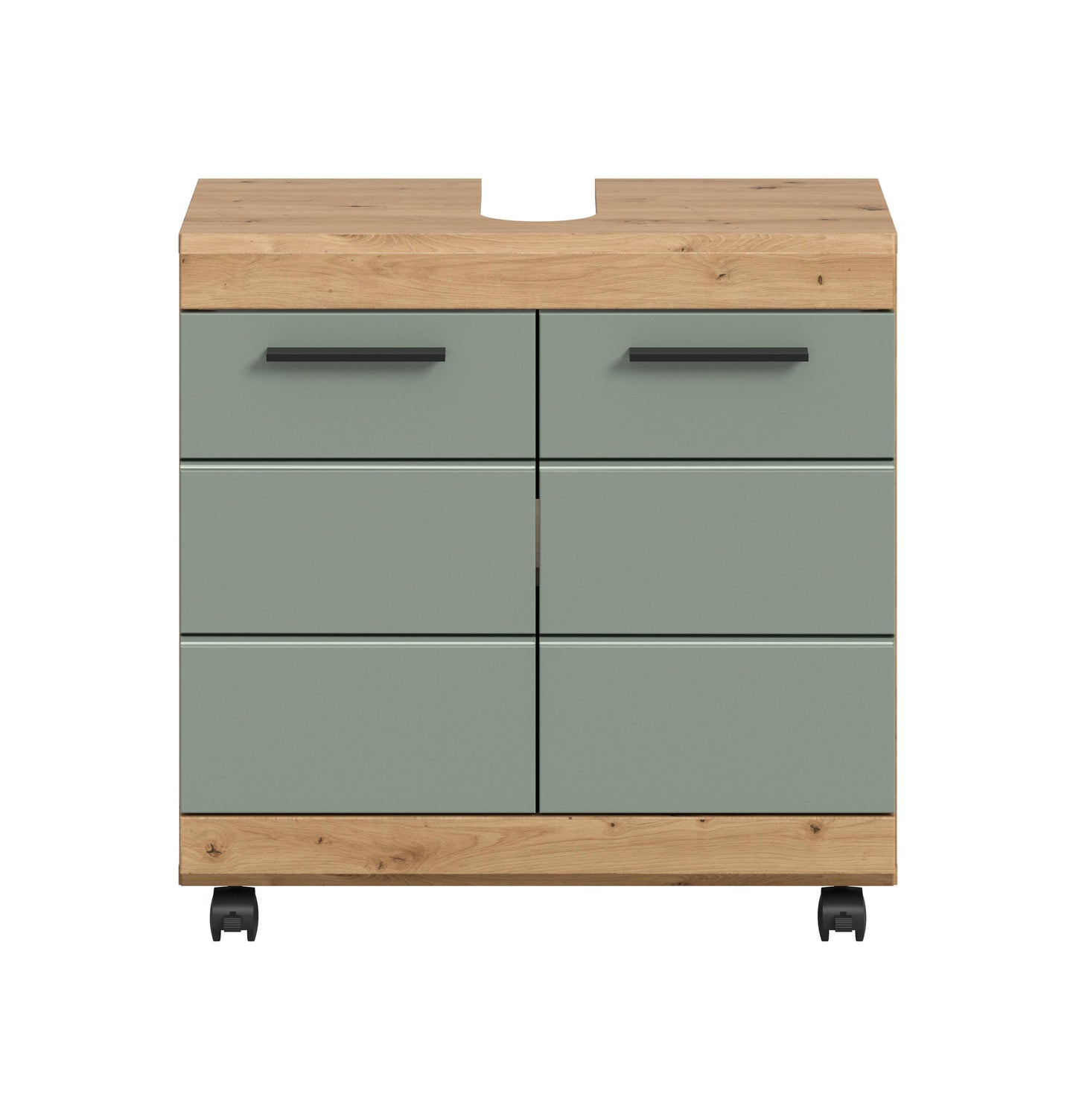 Homes & Jones Waschbeckenunterschrank auf Rollen, Schrank easy to handle