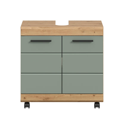 Homes & Jones Waschbeckenunterschrank auf Rollen, Schrank easy to handle